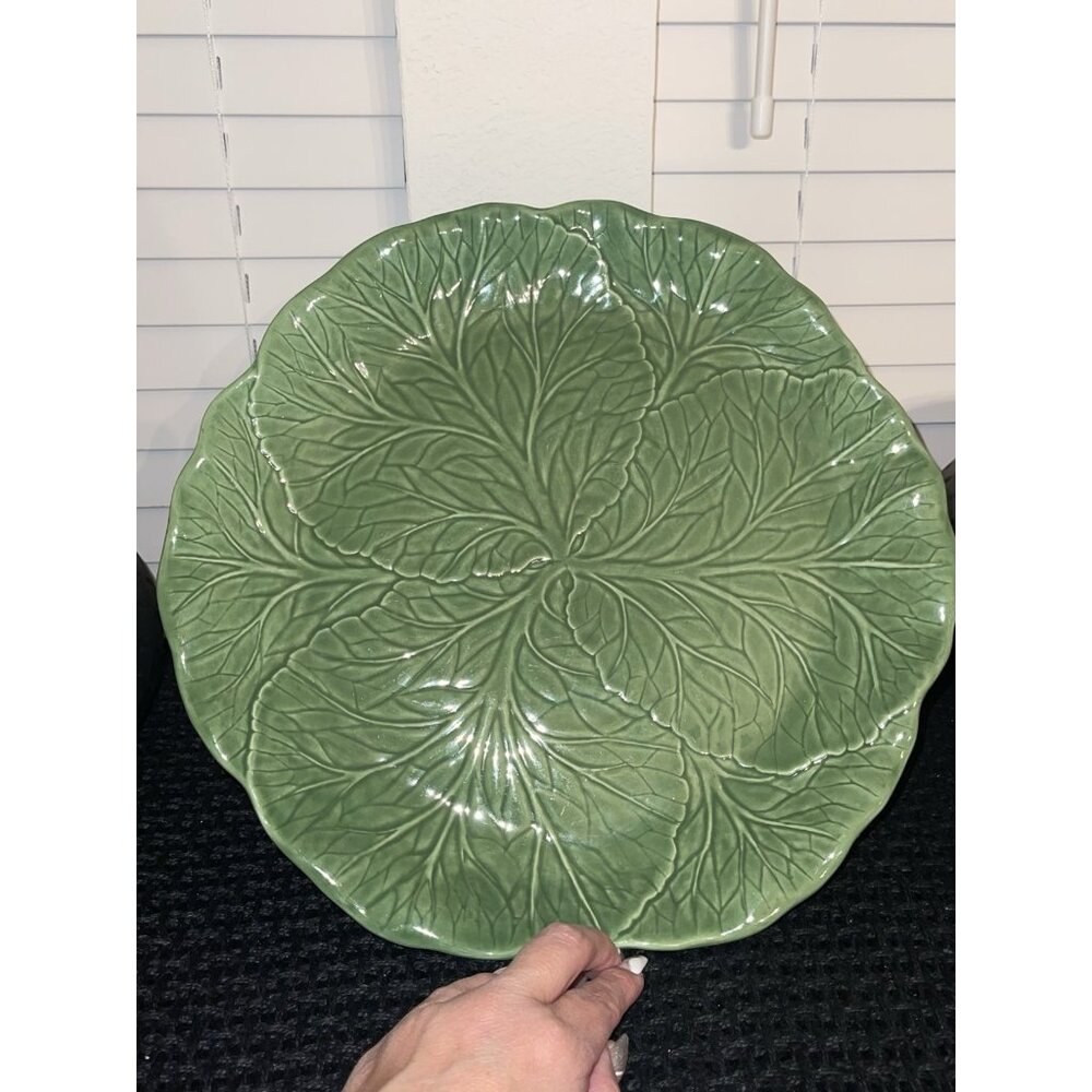 Metlox Poppytrail California Green Cabbage‎ Ceramic Platter 14”